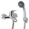 vidaXL Kit de grifo mezclador para ducha de ba&ntilde;o cromado
