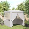 vidaXL Carpa profesional para fiestas con paredes blanco 90 g/m² 2x2 m