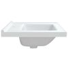 vidaXL Lavabo de ba&ntilde;o rectangular cer&aacute;mica blanco 71x48x19,5 cm