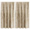 vidaXL Cortinas de Terciopelo 2 pcs Crema 140 x 140 cm Terciopelo