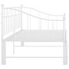 vidaXL Sofá cama extraíble sin colchón metal blanco 90x200cm