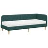 vidaXL Estructura de cama en esquina Verde oscuro 80 x 200 cm tela