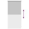 vidaXL Estor enrollable opaco 44,4x100 cm, ancho de tela 40 cm, gris