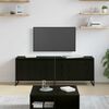 vidaXL Gabinete de TV Roble Negro 140 x 36 x 49.5 cm