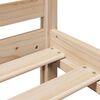vidaXL Cama con estantería sin colchón madera maciza de pino 100x200cm