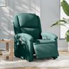 vidaXL Sill&oacute;n reclinable el&eacute;ctrico tela verde oscuro