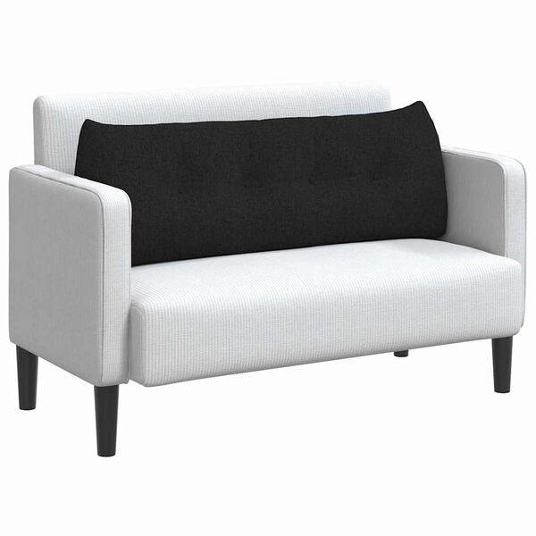 vidaXL Coj&iacute;n de Espalda Negro 140 x 24 x 50 cm tela