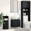 vidaXL Gabinete de Lavabo para Ba&ntilde;o Roble Negro 58 x 33 x 60 cm