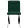 vidaXL Sillas de comedor 2 unidades terciopelo verde oscuro