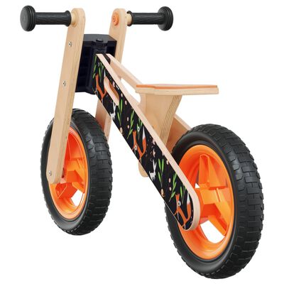 vidaXL Bicicleta de equilibrio para niños estampado naranja