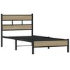 vidaXL Estructura de cama sin colch&oacute;n madera roble Sonoma 90x190 cm