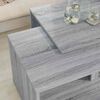 vidaXL Juego de Mesas de Centro 2 pcs Gris Sonoma Madera de ingenier&iacute;a