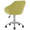 vidaXL Silla de comedor giratoria tela verde