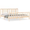 vidaXL Estructura de cama sin colchón madera maciza de pino 200x200 cm