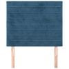 vidaXL Cabecero Terciopelo Azul Oscuro 100x5x118/128 cm