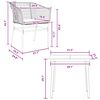 vidaXL Juego de comedor jard&iacute;n 3 piezas cojines rat&aacute;n sint&eacute;tico marr&oacute;n
