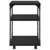 vidaXL Soporte para Impresora Roble Negro 43 x 48 x 64 cm
