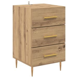 vidaXL Armario de Noche Roble artisan 40 x 40 x 66 cm