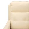 vidaXL Sillón de masaje de tela color crema