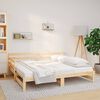 vidaXL Sof&aacute; cama extra&iacute;ble madera maciza de pino 2x(80x200) cm