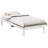 vidaXL Cama sin colch&oacute;n madera maciza de pino blanca 80x200 cm