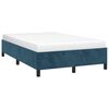 vidaXL Estructura de cama sin colch&oacute;n terciopelo azul oscuro 120x200cm