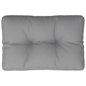 vidaXL Coj&iacute;n para sof&aacute; de palets tela gris 50x40x12 cm