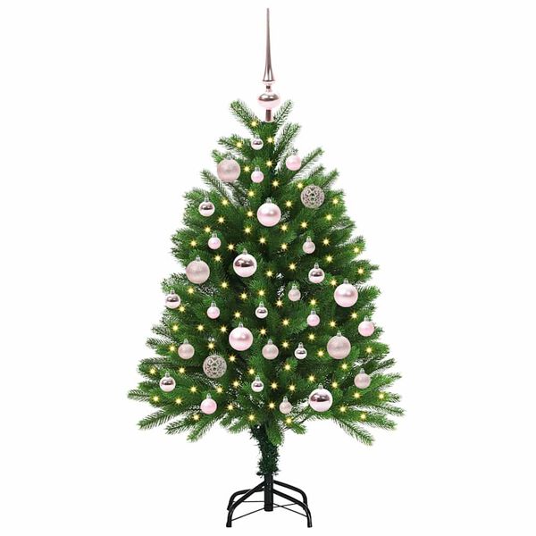 vidaXL Árbol de Navidad con 150 LED con soporte Verde 120 cm PE