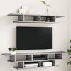 vidaXL Muebles de TV de pared madera de ingenier&iacute;a gris Sonoma