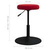 vidaXL Sillas de comedor 2 unidades terciopelo rojo tinto