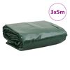 vidaXL Lona verde 3x5 m 650 g/m&sup2;