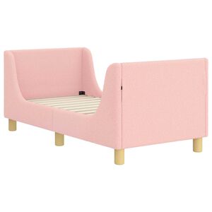 vidaXL Estructura de cama para ni&ntilde;os peque&ntilde;os con cabecera Rosa