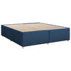 vidaXL Cama box spring con colch&oacute;n tela azul 180x200 cm