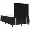 vidaXL Cama tipo Box Spring con colch&oacute;n Negro 120 x 200 cm tela