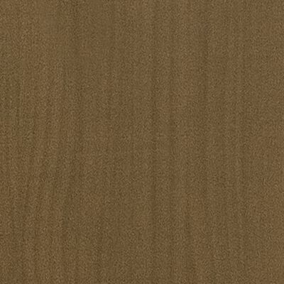 vidaXL Mesita de noche madera maciza de pino marrón miel 40x29,5x64 cm