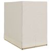 vidaXL Tumbona doble Beige 205 x 129 x 200 cm rat&aacute;n sint&eacute;tico