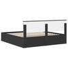 vidaXL Estructura de cama Negro 200 x 200 cm Madera de ingenier&iacute;a