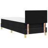 vidaXL Cama Box Spring LED con coj&iacute;n Negro 80 x 200 cm tela