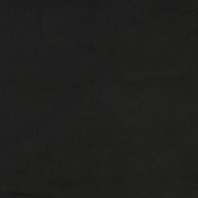 vidaXL Colchón de muelles ensacados terciopelo negro 100x200x20 cm