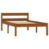vidaXL Estructura cama sin colch&oacute;n madera pino marr&oacute;n miel 90x200 cm