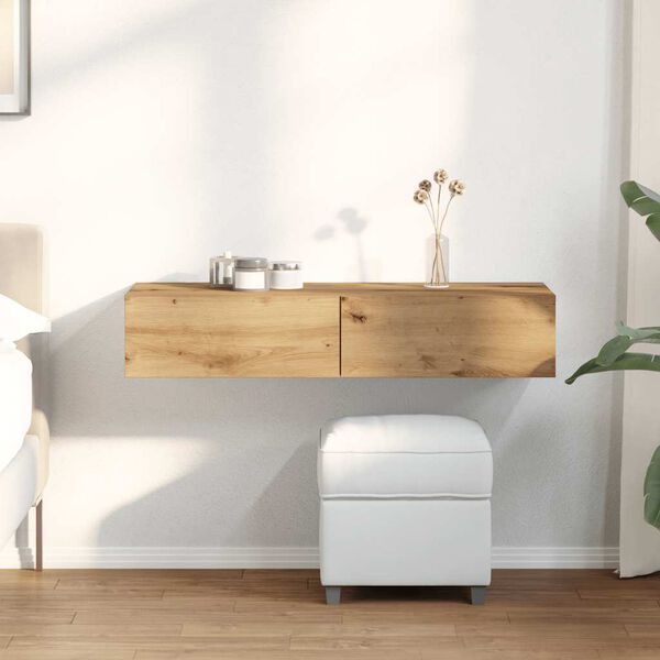 vidaXL Estanter&iacute;a de pared con cajones madera de contrachapada