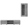 vidaXL Conjunto de mueble de TV con caj&oacute;n FLORIN Gris Sonoma