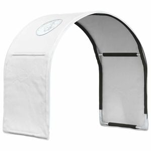 vidaXL T&uacute;nel de cama para literas infantiles 2 uds. Blanco Poli&eacute;ster