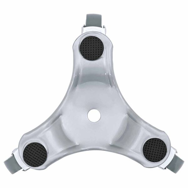 vidaXL Ruedas para muebles (4 unidades, 16 x 14,5 x 5,5 cm, acero, 180 kg)