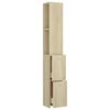 vidaXL Armario de baño madera contrachapada roble Sonoma 25x26,5x170cm