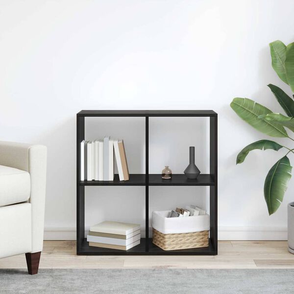 vidaXL Librería Roble Negro 69,5 x 29 x 69,5 cm Madera de ingeniería