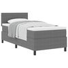 vidaXL Cama tipo Box Spring Gris claro y . 100 x 200 cm Tela de Pana