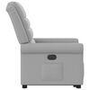 vidaXL Sill&oacute;n reclinable elevable de tela gris nube