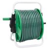 vidaXL Carrete de manguera de pie con set racores PVC verde 0,5" 50 m