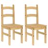 vidaXL Sillas de comedor 2 uds madera maciza de pino 40x46x99 cm
